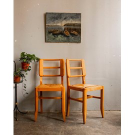 Paire de chaises en bois n°1186