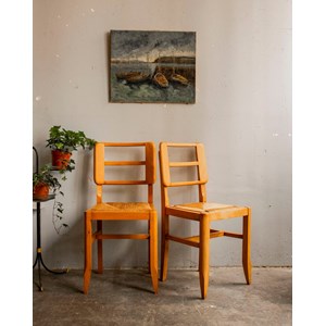 Paire de chaises en bois n°1186