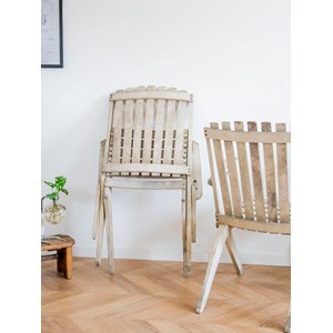 Paire de chaises pliantes en boisn°1174