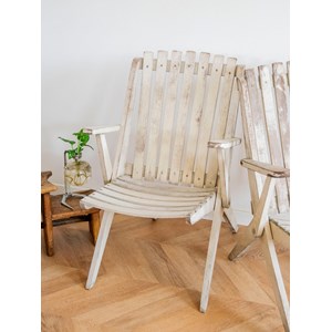 Paire de chaises pliantes en boisn°1174