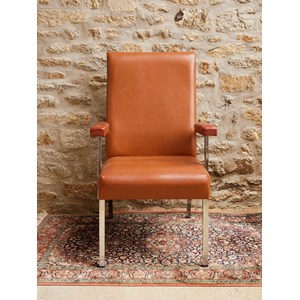 Paire de fauteuils en skaï n°1188