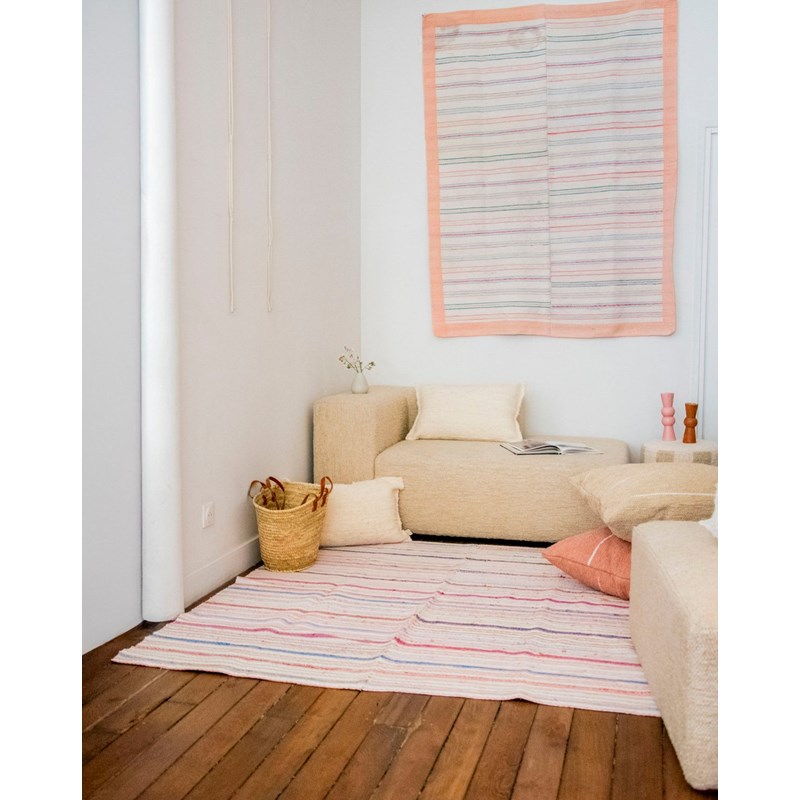Tapis à petites rayures colorées n°127