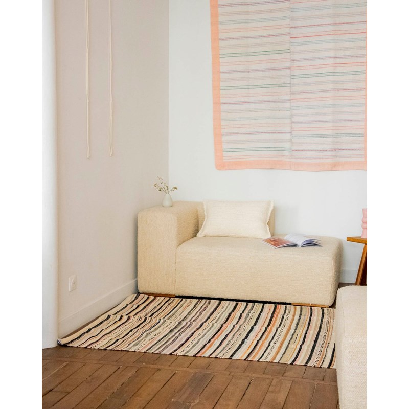 Olivier, le tapis en lin et coton n°110