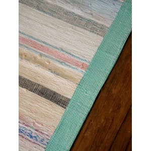Tapis vintage bleu et vert n°118
