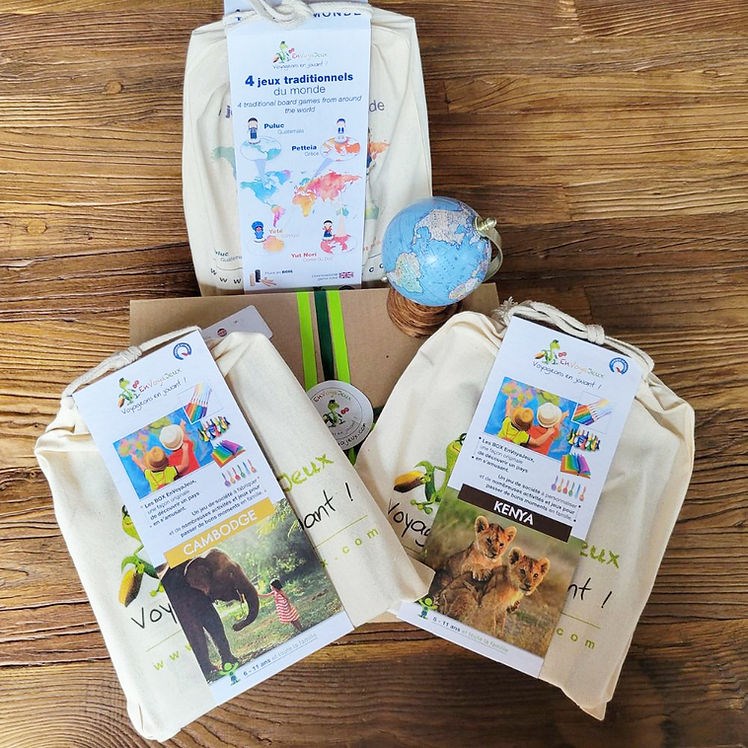 Coffret enfant tour du monde ludique