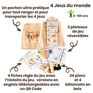 Coffret enfant tour du monde ludique