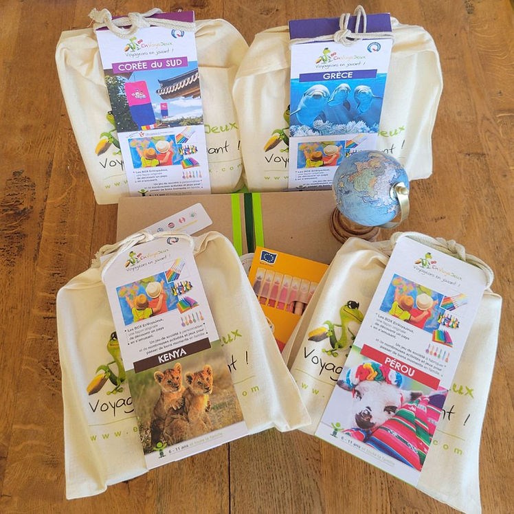 Coffret enfant globe-trotteur