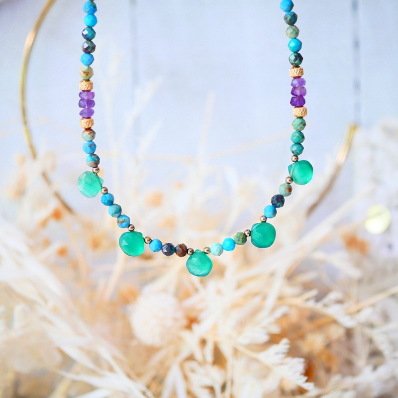 Collier chandi turquoise