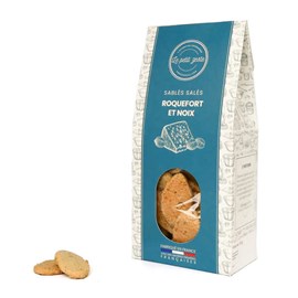 Sablés salés roquefort aop et noix