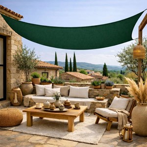 Voile ombrage rectangulaire - 2x3m Vert