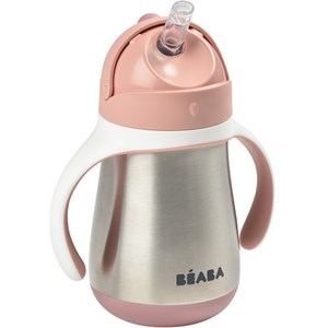 Gourde à paille en inox old pink (250 ml)