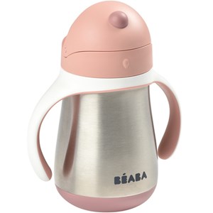 Gourde à paille en inox old pink (250 ml)
