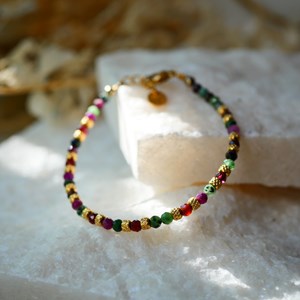 Bracelet santulan rubis zoisite