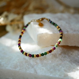 Bracelet santulan rubis zoisite