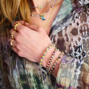 Bracelet cordon jagran agate indienne