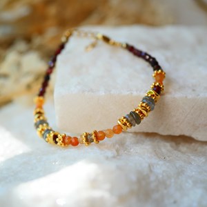 Bracelet cordon jagran agate indienne