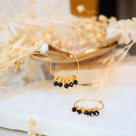 Boucles d'oreilles drishti spinelle