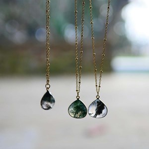 Collier agate mousse justine