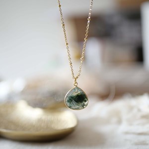 Collier agate mousse justine