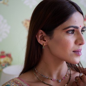 Boucles d'oreilles spinelle bhavana