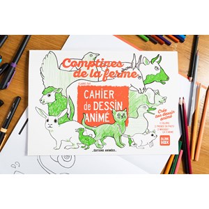 Cahier de dessin animé - comptines de la ferme