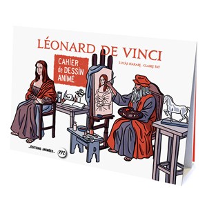 Cahier de dessin animé -léonard de vinci