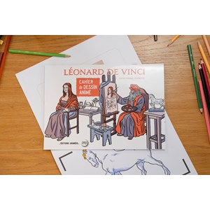 Cahier de dessin animé -léonard de vinci