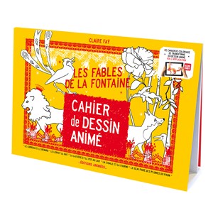 Cahier de dessin animé - fables de la fontaine