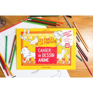 Cahier de dessin animé - fables de la fontaine