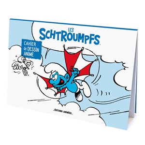 Cahier de dessin animé - les schtroumpfs