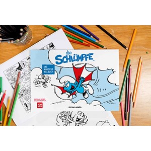 Cahier de dessin animé - les schtroumpfs
