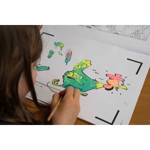 Cahier de dessin animé - les schtroumpfs