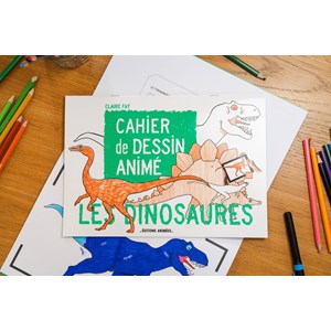 Cahier de dessin animé - les dinosaures