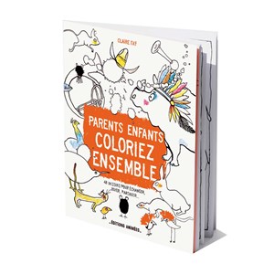 Cahier de dessin animé - parents & enfants, coloriez ensemble