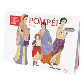 Cahier de dessin animé - pompéi