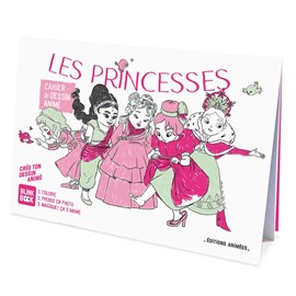 Cahier de dessin animé - les princesses