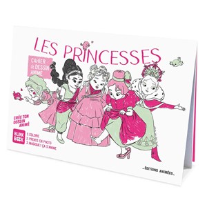 Cahier de dessin animé - les princesses