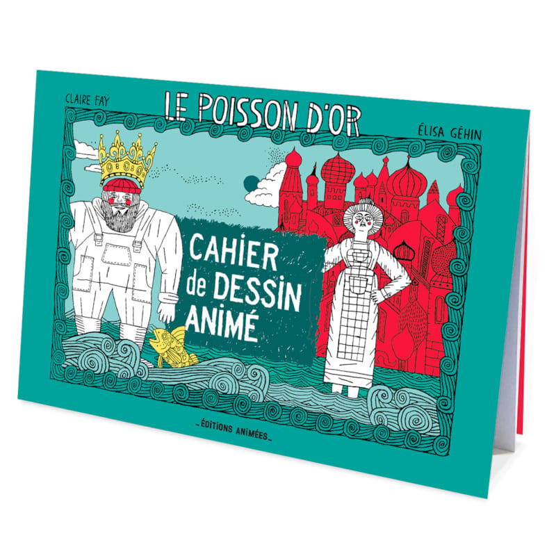 Cahier de dessin animé - le poisson d'or
