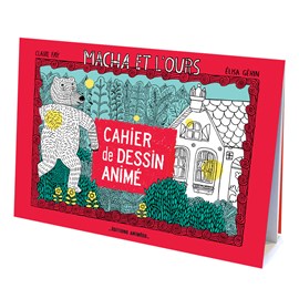 Cahier de dessin animé - macha et l'ours