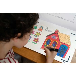 Cahier de dessin animé - macha et l'ours