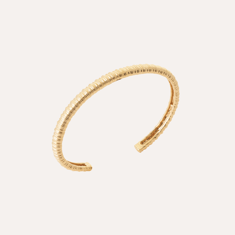 Les Bijoux Chics - Bracelet jonc plaqué or wissem