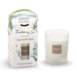 Bougie take-away fraîcheur de lin 180g