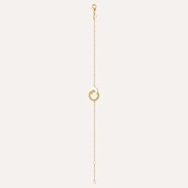 Bracelet cercles plaqué or jodie