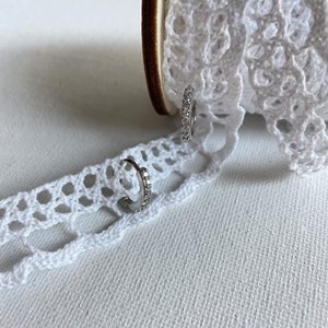 Petites créoles célia argent 925 - pavage zirconium