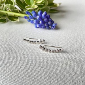 Boucles grimpeuses éléonore argent 925 rhodié