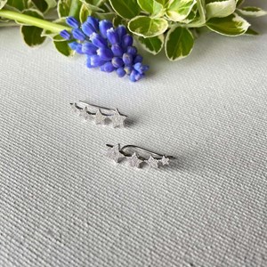 Boucles faux piercing argent stella