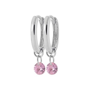 Petites créoles argent zircon deva