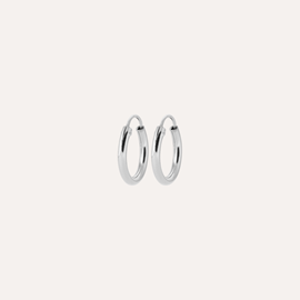 Créoles fines argent 14 mm maéva