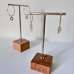 Boucles plume pendantes bohèmes plaqué or