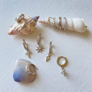 Créoles sally argent 925 rhodié - pendentifs losanges